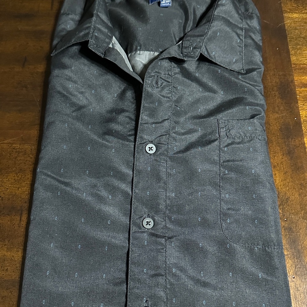 George Charcoal Button-Up Shirt